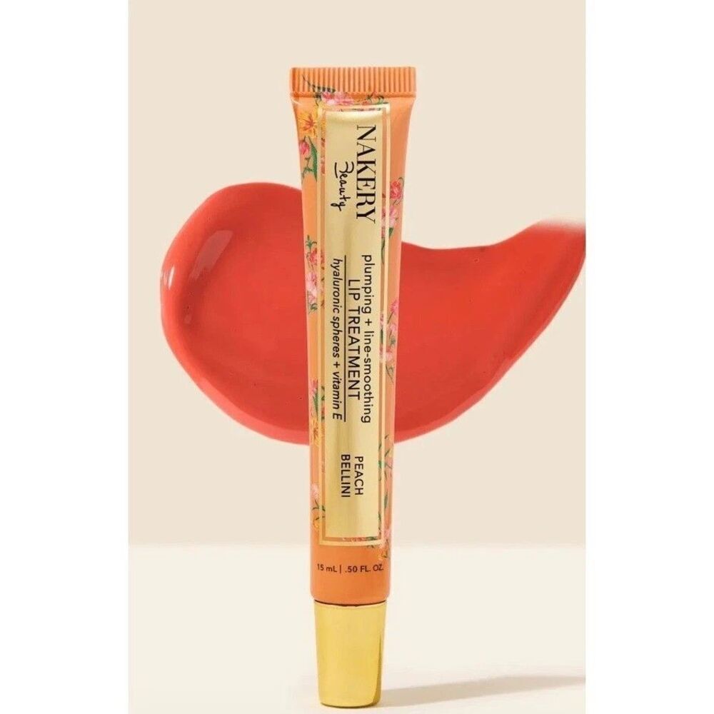 NAKERY BEAUTY Peach Bellini Plumping Line Smoothing Lip Treatment 15ml 50 Fl Oz